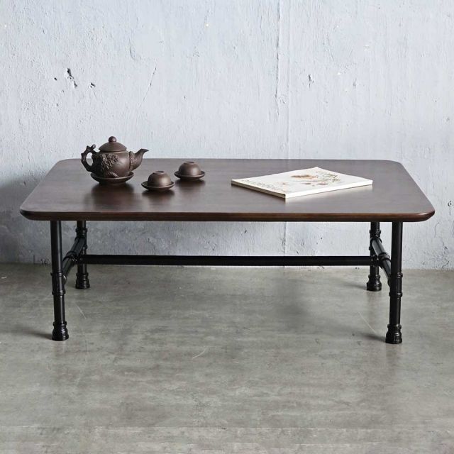 Bàn trà chân ống nước 100x70cm gỗ tràm TT68311