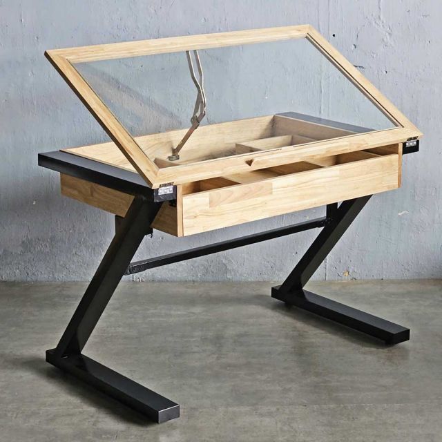 Bàn vẽ kiến trúc 110x65cm gỗ cao su DD68011