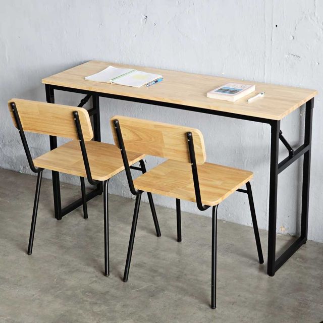 Combo bàn học gấp gọn và 2 ghế học sinh BGHS008