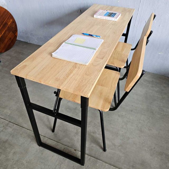 Combo bàn học gấp gọn và 2 ghế học sinh BGHS008