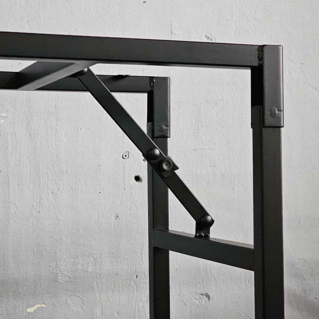 Chân sắt gấp gọn cho mặt bàn 120x40cm sơn tĩnh điện CHB68064