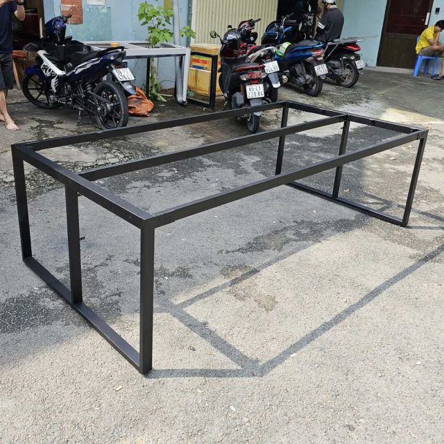 Chân sắt lắp ráp 240x120cm hệ Rectang sơn tĩnh điện HCRT037
