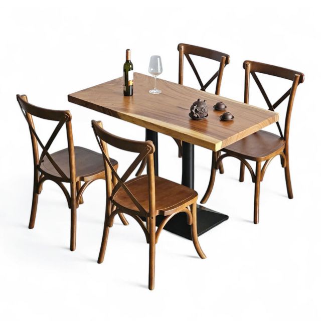 Combo bộ bàn gỗ me tây 4 ghế bistro BBA172 Combo bộ bàn gỗ me tây 4 ghế bistro BBA172