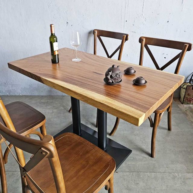 Combo bộ bàn gỗ me tây 4 ghế bistro BBA172