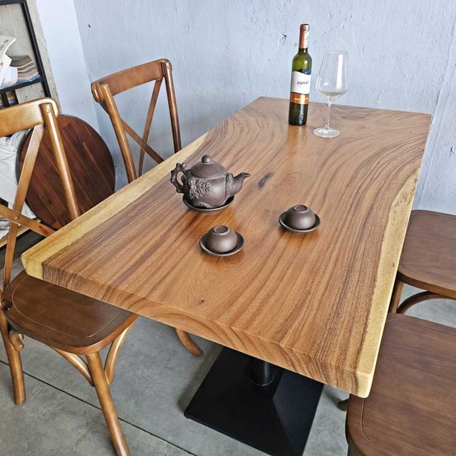 Combo bộ bàn gỗ me tây 4 ghế bistro BBA172