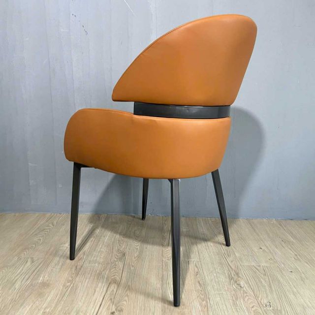 Ghế nệm bọc da silicon chân sắt GAK193