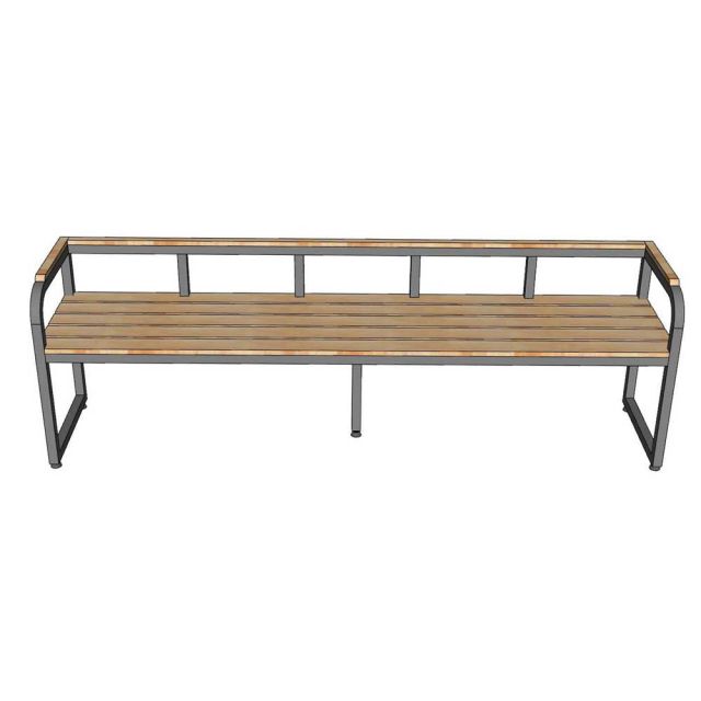 Ghế băng dài 200x45x60cm gỗ cao su GBD039