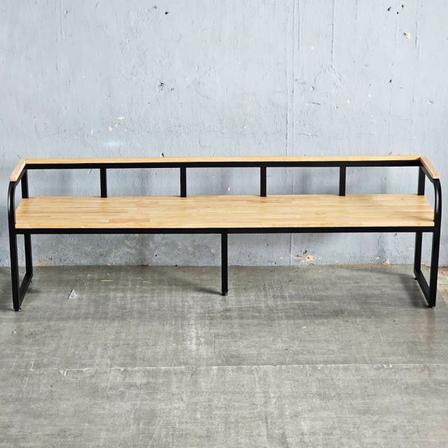 Ghế băng dài 200x45x60cm gỗ cao su GBD039