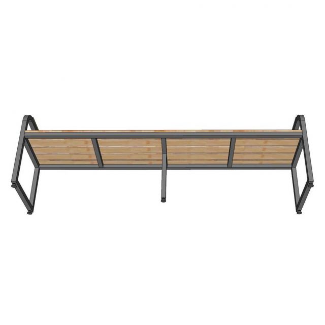 Ghế băng dài 200x45x60cm gỗ cao su GBD039