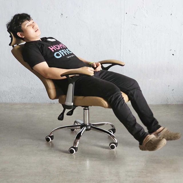 Ghế văn phòng chân xoay có tựa đầu ngả nằm GAKJO-011