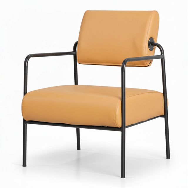 Ghế sofa đơn bọc da simili khung sắt GSD68099