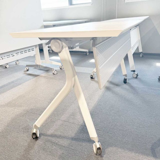 Bàn đào tạo gấp gọn 120x60cm chân sắt di động SPD68225