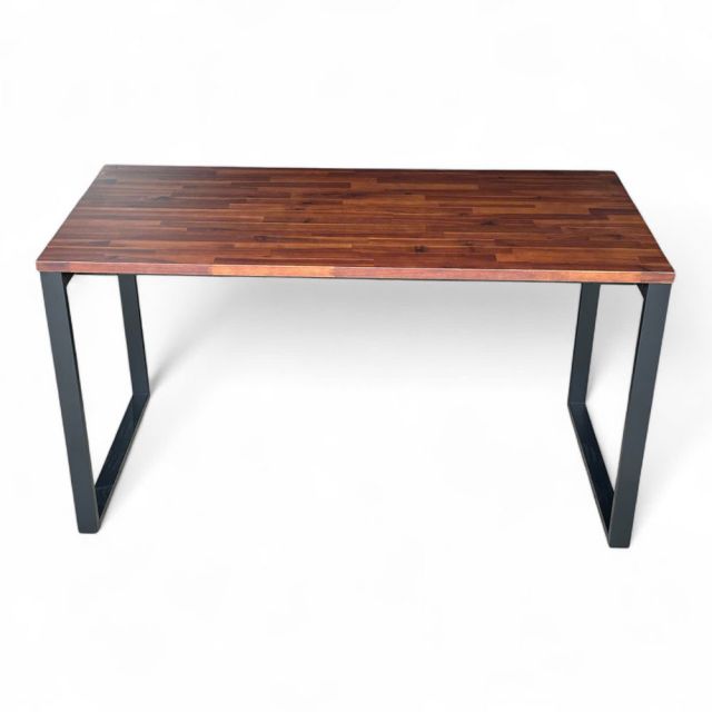 Bàn làm việc gỗ tràm 140x70cm hệ Wooden chân sắt lắp ráp HBWD005