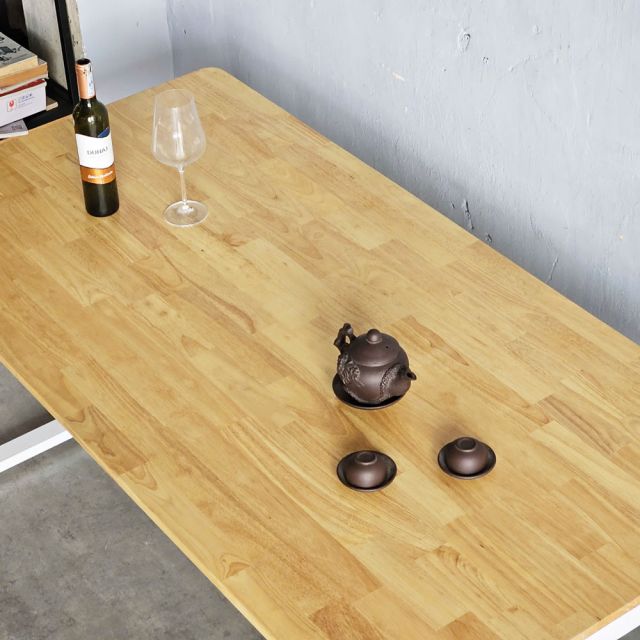 Bàn ăn chữ nhật 160x80cm gỗ cao su BA68206