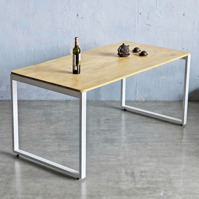 Bàn ăn chữ nhật 160x80cm gỗ cao su BA68206