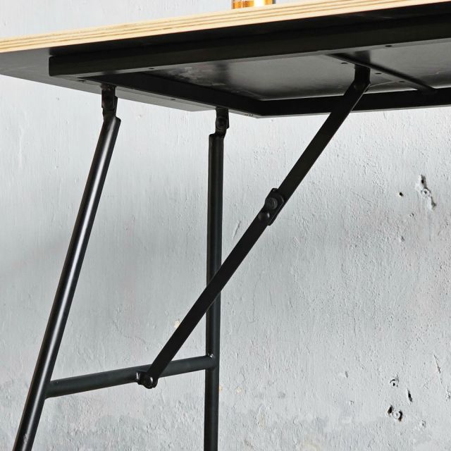 Bàn ăn gấp gọn 120x60cm gỗ plywood vân giả đá BA68204
