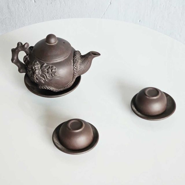 Bàn cafe tròn 60cm mặt đá ceramic CFD68238