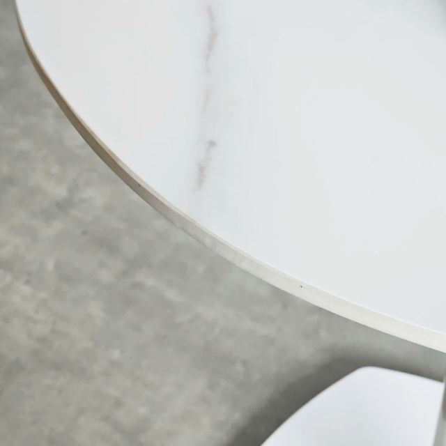 Bàn cafe tròn 60cm mặt đá ceramic CFD68238