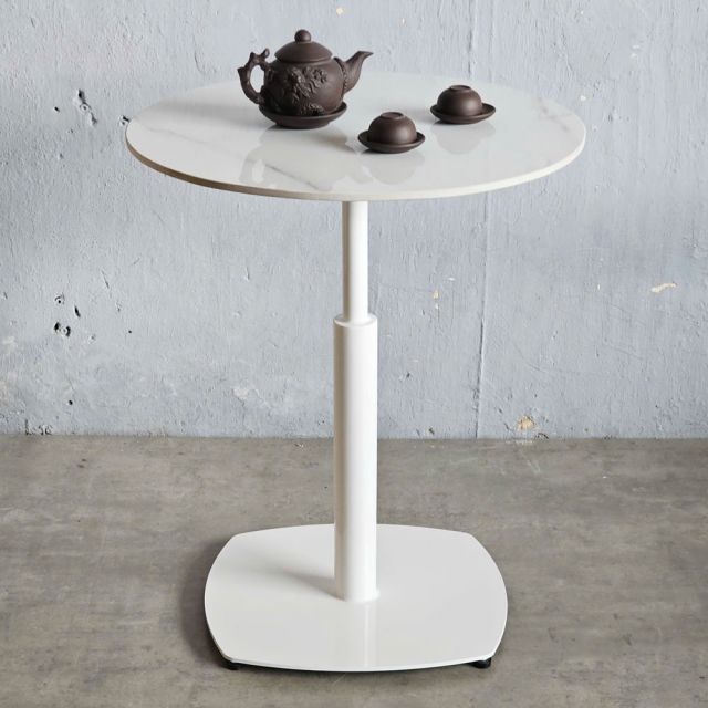 Bàn cafe tròn 60cm mặt đá ceramic CFD68238