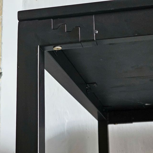 Bàn họp 200x100cm gỗ cao su chân sắt hệ UConcept HBUC061