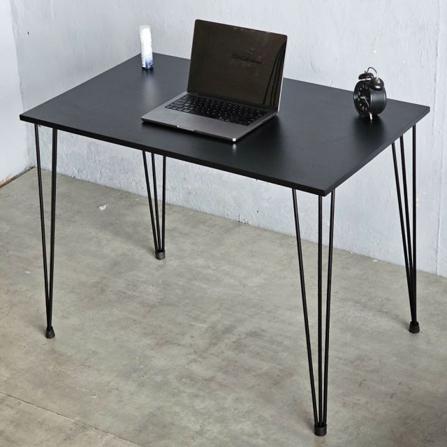 Bàn làm việc 100x60cm gỗ cao su chân Hairpin SPD68231