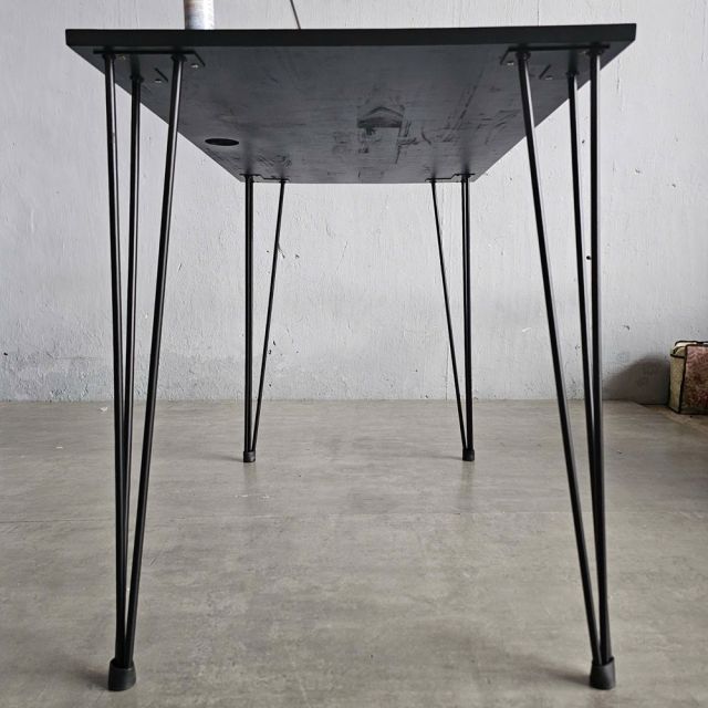 Bàn làm việc 100x60cm gỗ cao su chân Hairpin SPD68231
