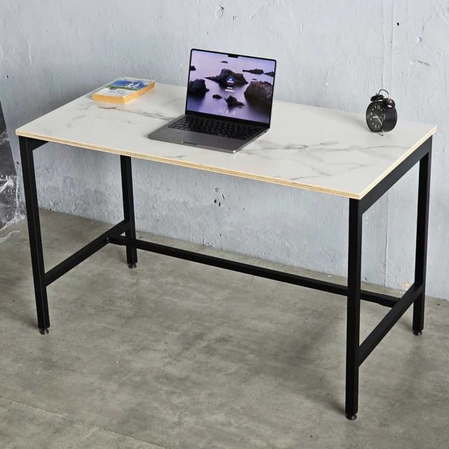 Bàn làm việc 120x60cm gỗ plywood vân giả đá hệ Slean + BSLP003