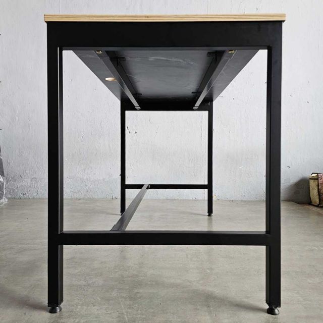 Bàn làm việc 120x60cm gỗ plywood vân giả đá hệ Slean + BSLP003