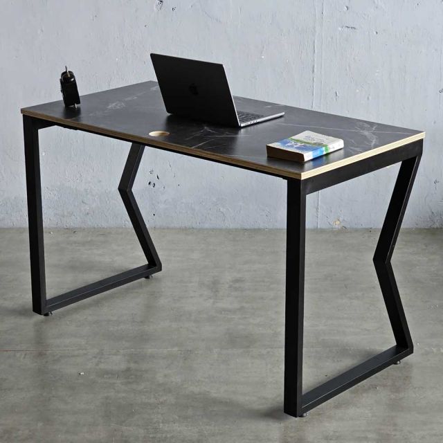 Bàn làm việc 120x60cm gỗ plywood vân giả đá hệ MConcept HBMC038