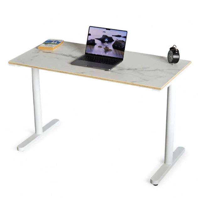 Bàn làm việc 120x60cm gỗ plywood vân giả đá hệ TIO HBTO024 Bàn làm việc 120x60cm gỗ plywood vân giả đá hệ TIO HBTO024