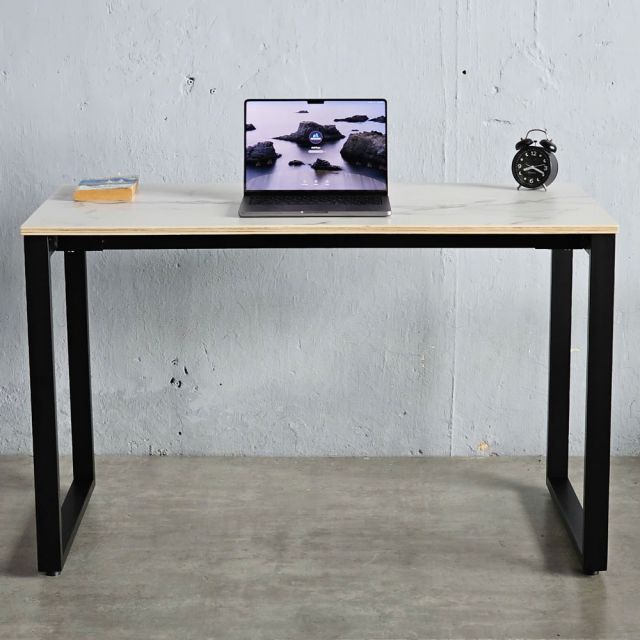 Bàn làm việc 120x60cm gỗ plywood vân giả đá hệ Rectang HBRT103