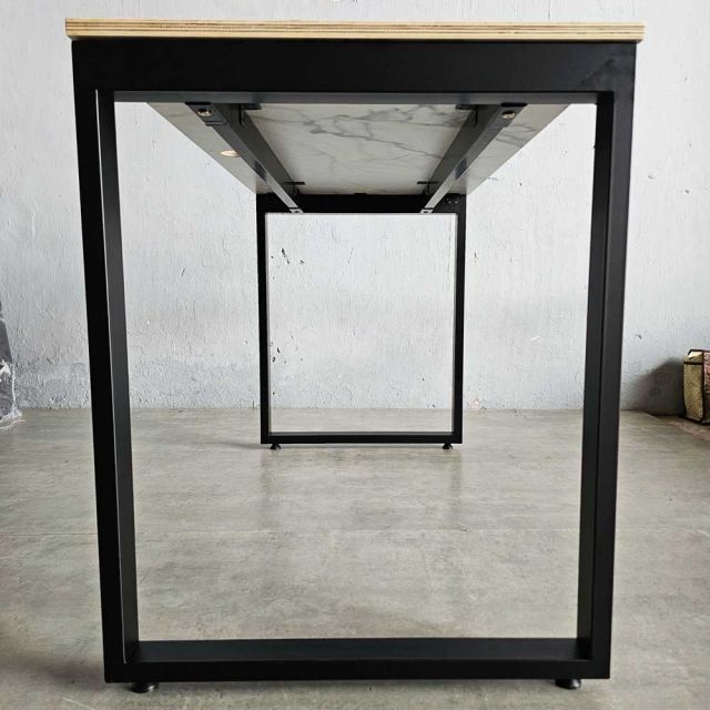 Bàn làm việc 120x60cm gỗ plywood vân giả đá hệ Rectang HBRT103