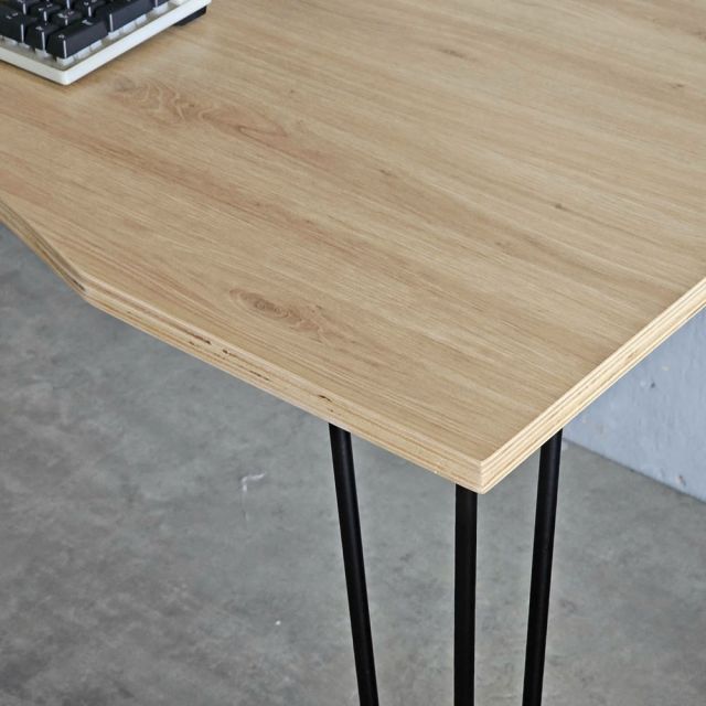 Bàn làm việc 120x60cm gỗ tràm chân Hairpin SPD68230
