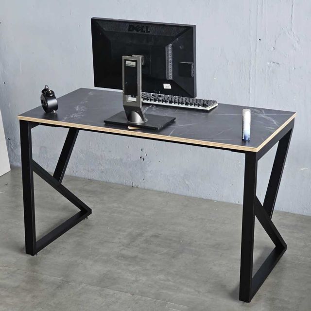 Bàn làm việc 120x60cm gỗ plywood vân mây giả đá hệ KConcept HBKC050