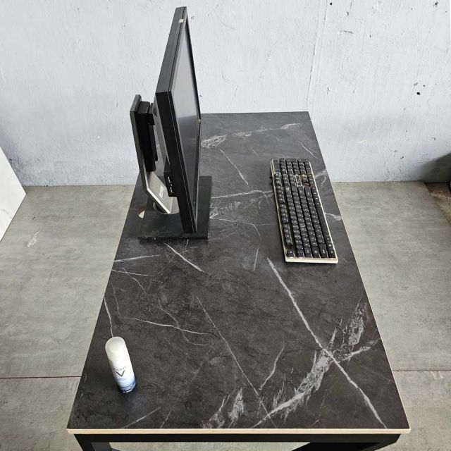 Bàn làm việc 120x60cm gỗ plywood vân mây giả đá hệ KConcept HBKC050