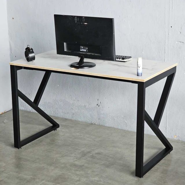 Bàn làm việc 120x60cm gỗ plywood vân mây giả đá hệ KConcept HBKC050