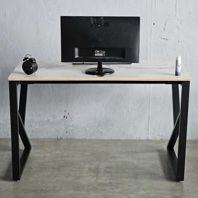 Bàn làm việc 120x60cm gỗ plywood vân mây giả đá hệ KConcept HBKC050