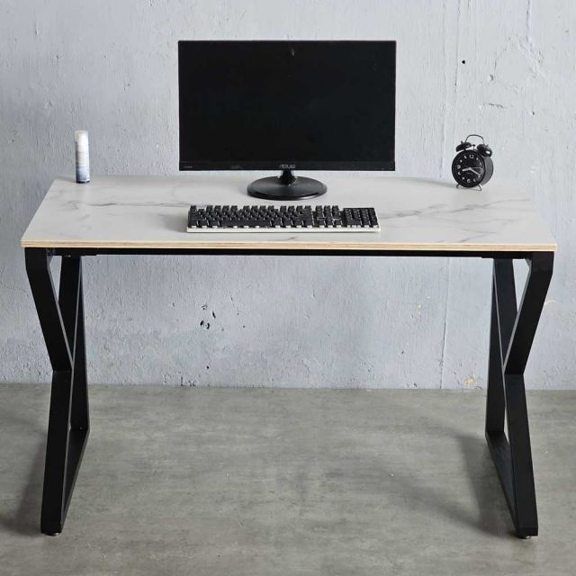 Bàn làm việc 120x60cm gỗ plywood vân mây giả đá hệ KConcept HBKC050