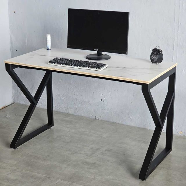 Bàn làm việc 120x60cm gỗ plywood vân mây giả đá hệ KConcept HBKC050