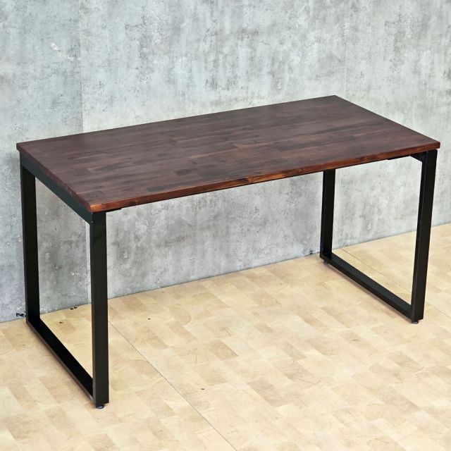 Bàn làm việc gỗ tràm 140x70cm hệ Wooden chân sắt lắp ráp HBWD005