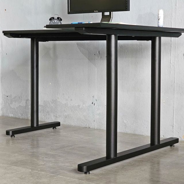 Bàn làm việc chữ L 120x100cm gỗ cao su hệ TIO HBTO025