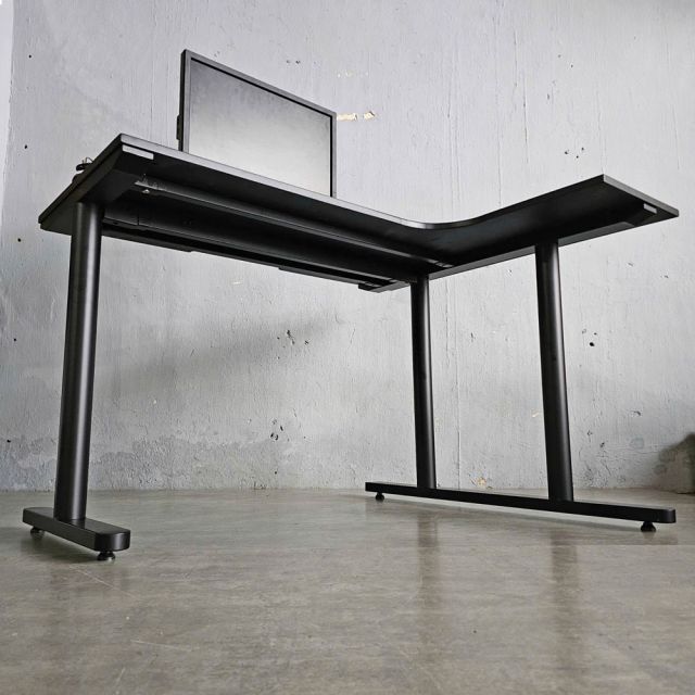 Bàn làm việc chữ L 120x100cm gỗ cao su hệ TIO HBTO025