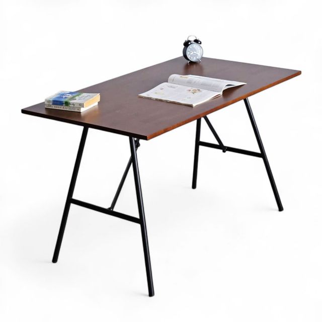 Bàn làm việc gấp gọn 120x70cm gỗ cao su SPD68229