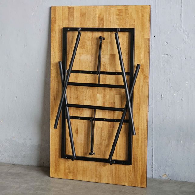 Bàn làm việc gấp gọn 120x70cm gỗ cao su SPD68229