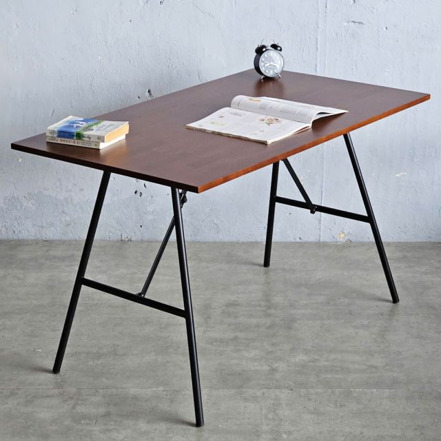 Bàn làm việc gấp gọn 120x70cm gỗ cao su SPD68229