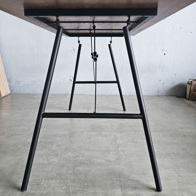 Bàn làm việc gấp gọn 120x70cm gỗ cao su SPD68229