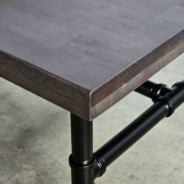 Bàn trà phòng khách gỗ cao su ống nước TT68042