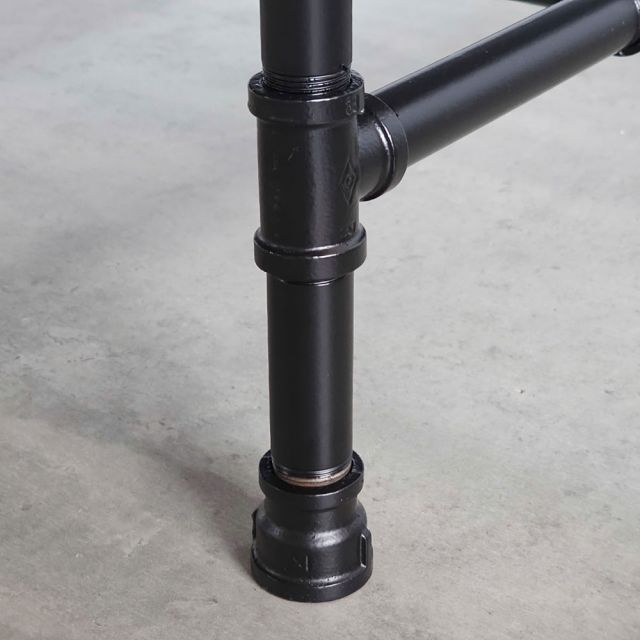 Bàn trà phòng khách gỗ cao su ống nước TT68042