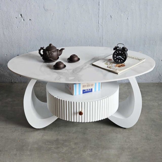 Bàn sofa hình Ellipse 100x60cm đá ceramic TT68314