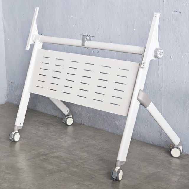 Bàn đào tạo gấp gọn 120x60cm gỗ cao su SPD68232
